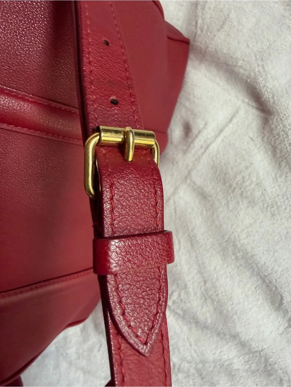 💞🔥 LOUIS VUITTON SOFIA COPPOLA SC MM LEATHER ROUGE BAG💕